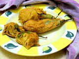 Rice Stuffed Mirchi Bajji