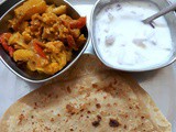 Simla Mirch Aloo Gobi Sabzi ~ Side Dish for Rotis