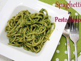 Spaghetti in Pesto Sauce