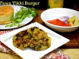 Tawa Tikki Burger with Cashew Almond Tikkis
