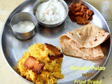 Tomato Pulao with Fried Bread