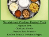 Varalakshmi Vratham Festival Thali