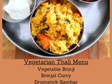 Weekend Party Vegetarian Thali Menu Ideas