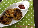 Yellow Peas Tikkis ~ Easy Diabetic Snack