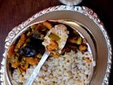 Create kitchen magic with my flat beans-shrimp curry : Eral avarakai masala/curry