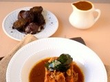 Salmon baked with puli kozhambhu (savoury tamarind sauce) - South beach diet phase 1 lunch / dinner ideas