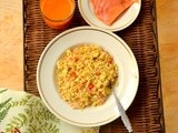 Semi homemade: Egg scramble with smoked salmon