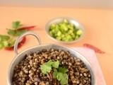 Talking about exercise with South beach diet phase 1 dish - Black mung bean salad / Karuppu payaru sundal