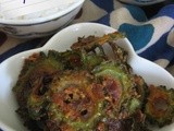 Bittergourd fritters/Karela pakodas