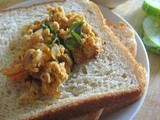 Capsicum Scrambled eggs /Egg burji with capsicum