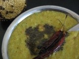 Moong dal with ridge gourd curry