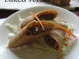Vermicelli and Vegetable baked Spring Roll