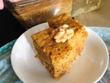 Whole wheat carrot walnut cake