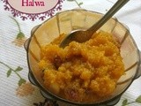 Yellow Pumpkin Halwa - Pressure cooker method