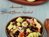 Avocado Black Bean Salad Recipe | Avocado Bean Salad Recipe | Avocado Bean Salad With Lime Vinaigrette
