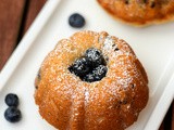 Banana Blueberry Cake | Banana Blueberry Mini Bundt Cake Recipe | Eggless Banana Blueberry Cake Recipe