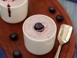 Blueberry Shrikhand Recipe | Shrikhand(Sweetened Yogurt)With Blueberry - Easy Kids Friendly Indian Dessert