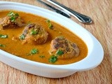 Bread Kofta Curry / Veggie Bread balls in creamy Tomato gravy