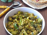 Broccoli Coconut Dry Curry / Broccoli Coconut Poppy Seeds Dry Curry