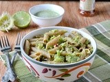 Broccoli Pesto Pasta / Creamy Broccoli Pesto Pasta / Whole Grain Penne Pasta With Broccoli Pesto