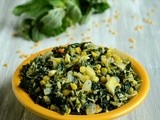 Callaloo Stir Fry / Amaranth Stir Fry / Mulai Keerai Poriyal