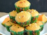 Cantaloupe Muffins / Eggless Cantaloupe Muffins / Vegan Cantaloupe Muffins