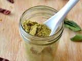 Curry Leaves Chutney Powder / Karuvepillai Idly Milagai Pdi