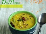 Green Tomato Dal / Green Tomato Pappu / Tomatillo Lentils Curry