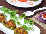 Hara Bara Kabab / Spinach Peas Potato Patties