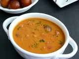 Instant Sambar / Pottukadalai Sambar / Easy Tiffin Sambar