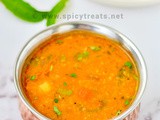 InstantPot Tomato Tiffin Sambar Recipe / Pressure Cooker Tiffin Sambar / Tomato Tiffin Sambar Recipe