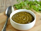 Kothamalli Thogayal / Coriander Thogayal / Cilantro Chutney