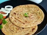 Lachha Paratha / Whole Wheat Lachha Paratha / Mulit Layered Paratha - Its Easy & Vegan too