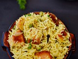 | Matar Bread Pulao Recipe | Easy Bread Pulav with Bread Croutons