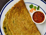 Millet Pesarattu Recipe / Pesarattu With Millet / Millet Green Moong Dal Chilla Recipe