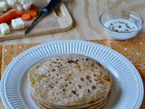 Mix Veg Paratha / Mixed Vegetable Paneer Paratha / Mixed Veg Stuffed Paratha - Kids Lunch Box Recipe