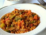 Mixed Veg Brown Rice Tawa Pulao