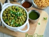 Peas Chaat / Peas Masala Chaat Recipe / Green Peas Masala Chaat ~ Healthy & Refreshing Snack