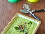 Ridge gourd Thogayal / Ridge gourd Cilantro Chutney