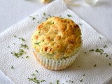 Spicy Garlic Mozzarella Muffins ~ Breakfast Muffins