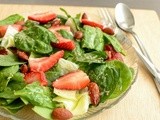 Strawberry Spinach Salad Recipe | Strawberry Spinach Salad With Poppy seed Vinaigrette
