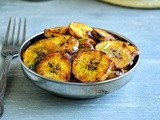 Vazhakkai Varuval / Vazhakkai Fry / Spicy Raw Banana Fry