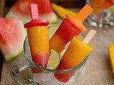 Watermleon Mango Popsicle | Melon Mango Popsicle Recipe | Easy Summer Popsicle Recipes