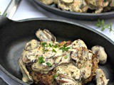 Burger Steak Recipe with Sour Cream Mushroom Sauce (Low Carb)