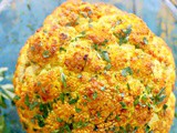 Butter Roasted Whole Cauliflower with Turmeric