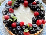 Classic Keto New York Cheesecake with Fancy Fruit Topping