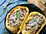 Creamy Spaghetti Squash Casserole Recipe with Italian Sausage