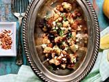 Flash Fried Greek Cauliflower with Feta, Kalamata Olive, Lemon