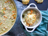 Grain Free Chicken and Biscuits Pot Pie (Paleo, Keto)