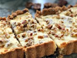 Grain Free Maple Pecan Cheesecake Bars, (Keto Friendly, Sugar Free)